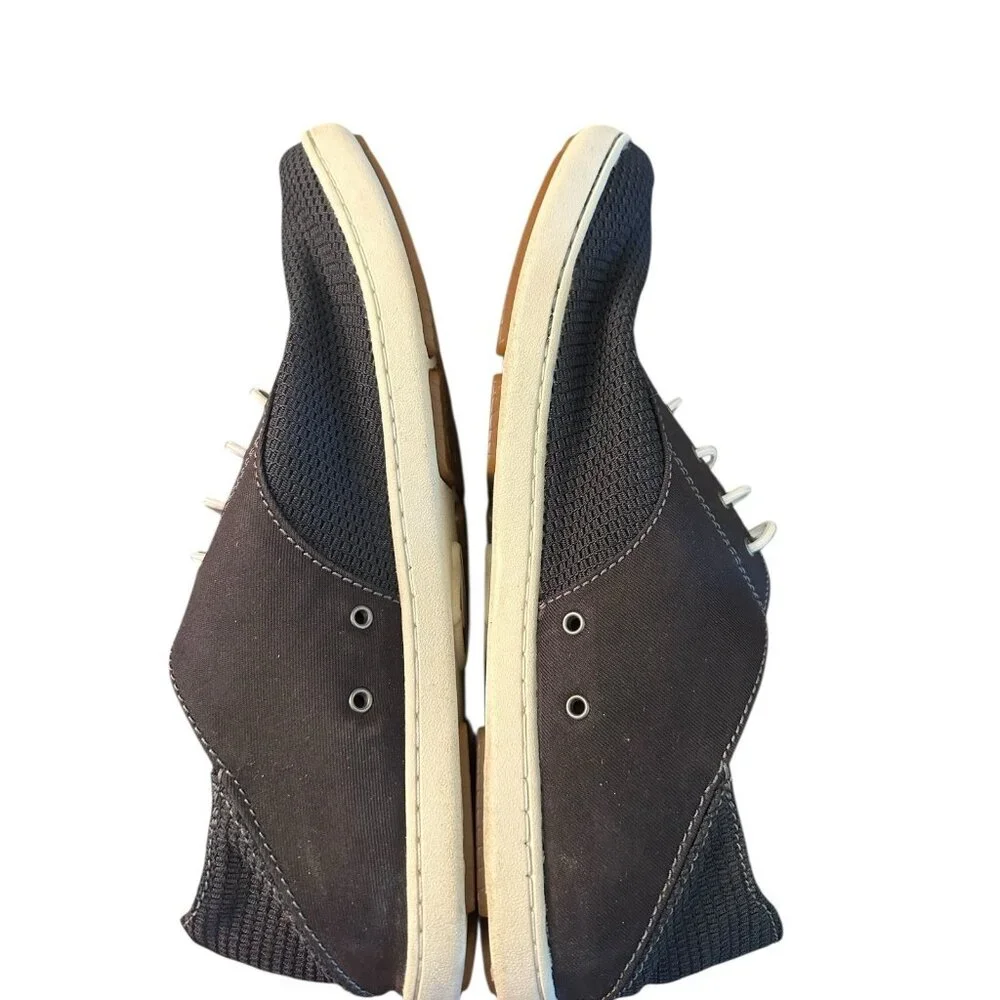 Olukai Nohea Moku Slip On Sneaker Black Casual Lace Boat‎ Shoes Beach Sz 10.5